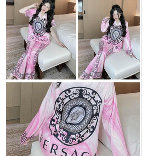 Đồ Bộ Mặc Nhà Pijama Lụa Xước Họa Tiết Siêu Đẹp Freesize 40-58kg