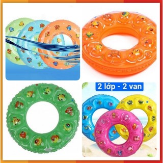 Phao tròn tập bơi 2 lớp size 80 cm cho người lớn và trẻ em.