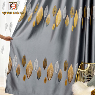 Rèm họa tiết 3D 💥 HÀNG LOẠI 1 💥 Rèm cửa che nắng 100% vải trơn gấm pha poly bóng