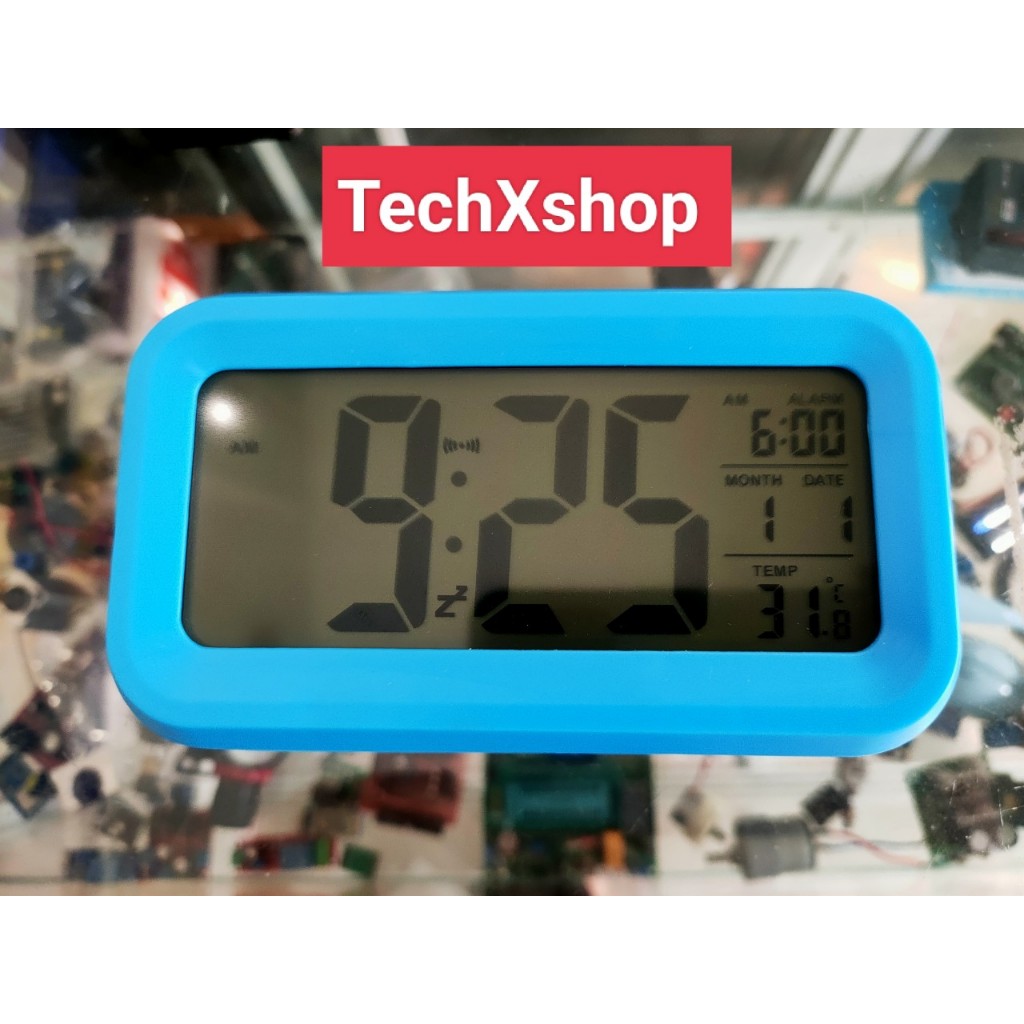 Đồng Hồ Báo Thức Điện Tử Để Bàn Tích Hợp Đèn LED Hiển Thị Nhiệt Độ Và Lịch Tiện Dụng