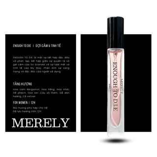 Shinee - nước hoa merely enough to die – mùi hương gợi cảm tinh tế | 10ml