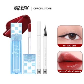Combo Son Merzy The Watery Dew Tint Ver 4 + Bút Kẻ Mắt Merzy Perfect Fixing Eyeliner