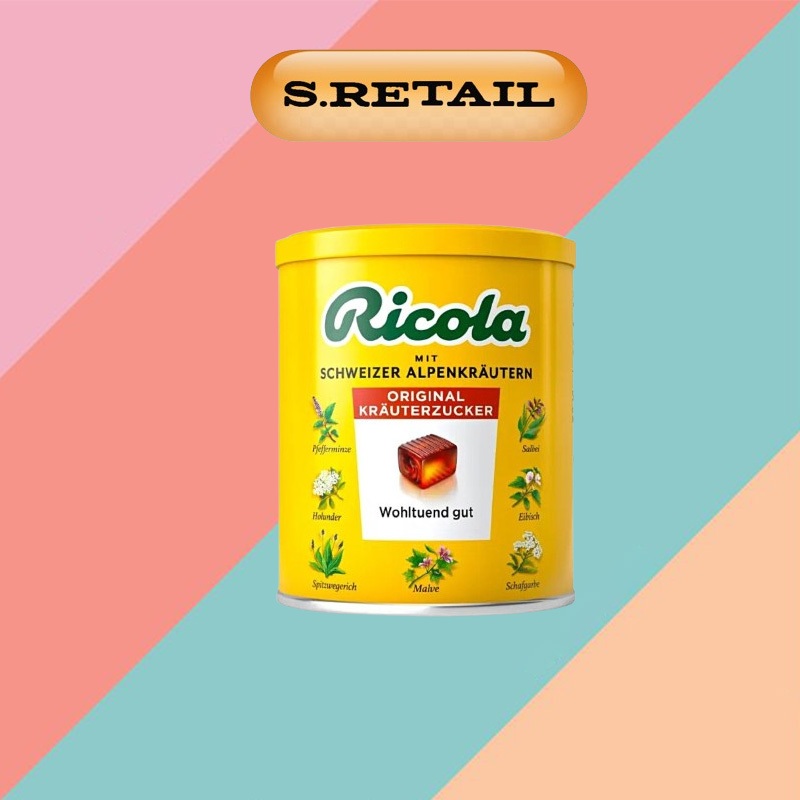 Kẹo ngậm ho thảo mộc Ricola 250g nk Đức