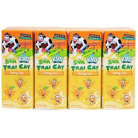 Sữa Trái Cây Kun Hương Cam 180ml (lốc)