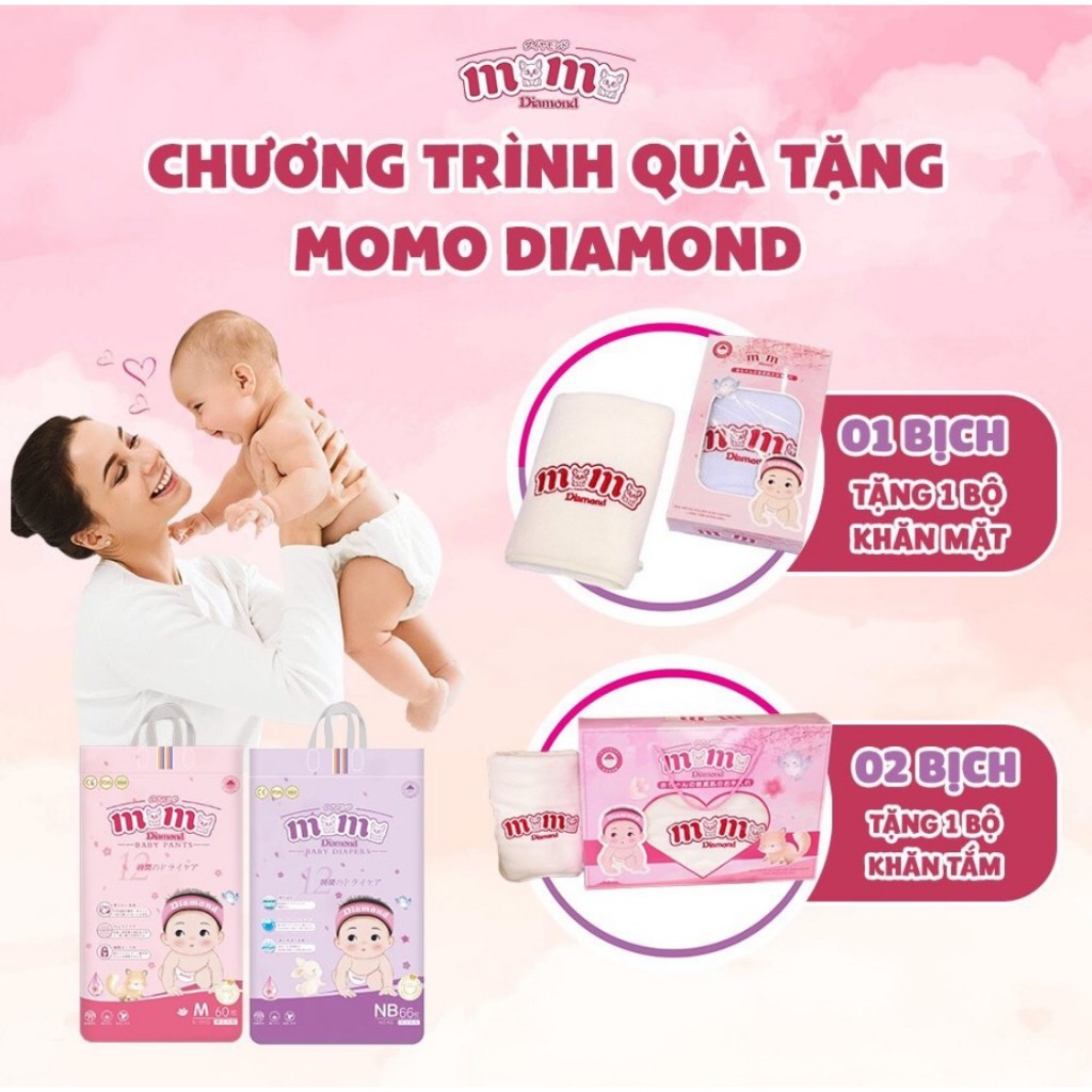 BỈM DÁN QUẦN MOMO DIAMOND HỮU CƠ CAO CẤP CÁC SIZE S64 M62 M60 L54 XL50