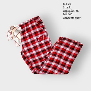 Quần Flannel, Quần Noel, Họa tiết ống suông 2hand