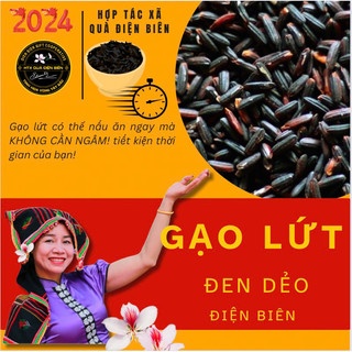 Gạo lứt đen dẻo - htx quà điện biên