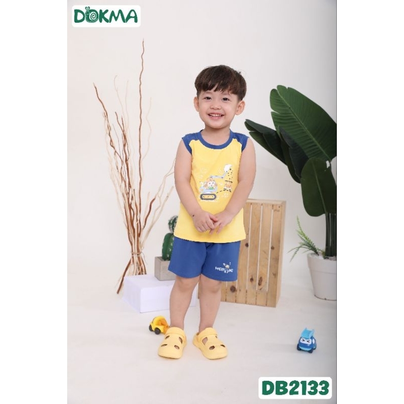 Bộ sát nách/ ba lỗ bé trai Dokma 9-36M mã DB2133