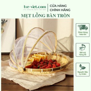Mẹt Tre Lồng Bàn/ Mẹt Lồng Bàn Đậy Đồ Ăn Tránh Bụi/ Ruồi Muỗi - Bamboo Food Storage Tray With Cover