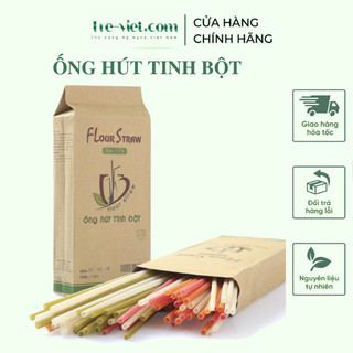 120 Ống Hút Tinh Bột Gạo Có Thể Ăn Được | Tre Việt