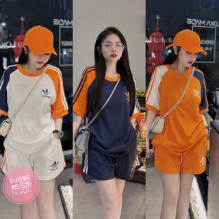 Áo Phông - Áo Thun Nam Nữ Phối Raglan Họa Tiết ADIDA Form Unisex Nam Nữ Mặc Được