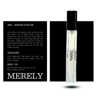 Nước hoa merely "1990s" – mùi hương mạnh mẽ cá tính | 10ml
