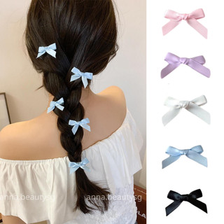 Kẹp tóc nơ nhỏ 3cm phong cách Hàn Quốc, cặp tóc nơ tiểu thư xinh xắn