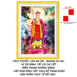 Tranh đính đá tự làm - địa tạng vương bồ tát 39 - tranh minh hiền