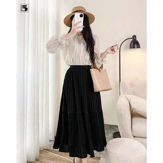 Áo sơ mi nữ Twentyfive cổ bèo tay dài phối ren tiểu thư kèm áo 2 dây bên trong AA06