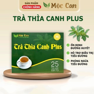 Trà Dây Thìa Canh Plus Mộc Can, trà túi lọc hạ đường huyết dành cho người tiểu đường, Hộp 25 túi lọc