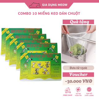 Combo 05 Miếng Keo dính chuột siêu dính có mồi nhử| Bẫy chuột | Keo Diệt Ruồi, Côn Trùng | Hàng chính hãng