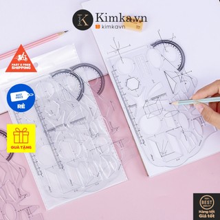 Thước kẻ đo, thước vẽ hình học mềm đa chức năng