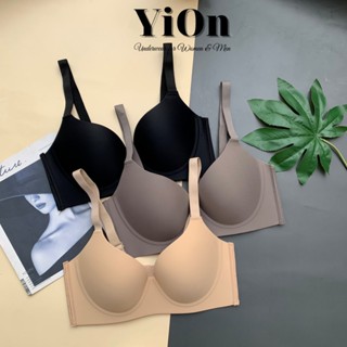 Áo ngực su đúc mút mỏng không gọng bản vai to che mỡ lưng mỡ nách AS18 YiOn Underwear