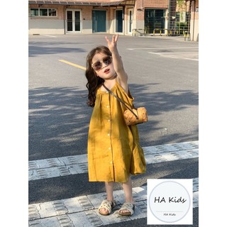 Váy đũi 2 dây bánh bèo siêu xinh cho bé- váy xinh bé gái