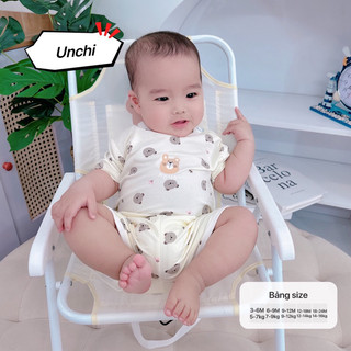 Bộ cộc tay Unchi loại 1 chuẩn Quảng châu phối tone Hàn cực mát