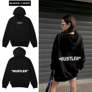 Áo Hoodie Local Brand Unisex SILENCE T-SHIRT "HUSTLE" , áo hoodie nỉ bông form rộng cứng cáp oversize