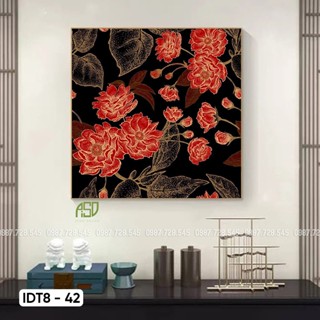 Tranh TRỪU TƯỢNG treo tường cao cấp có khung, chất liệu vải Canvas - Halo Canvas - KT từ 50*50