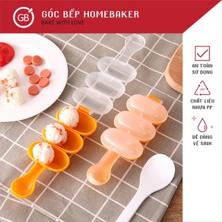 Khuôn lắc cơm viên cho bé - dụng cụ làm cơm nắm hình viên - khuôn cơm viên gbmo010