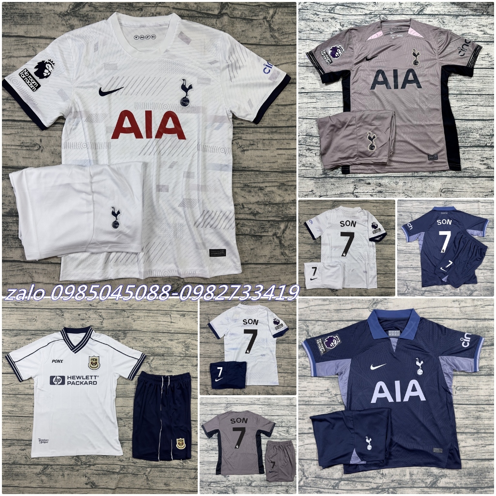 QUẦN ÁO BÓNG ĐÁ CÂU LẠC BỘ TOTTENHAM Hotspur-VẢI GAI THÁI CAO CẤP