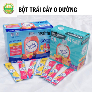 60 gói bột trái cây pha nước CRYSTAL LIGHT ít calo xuất xú Mỹ