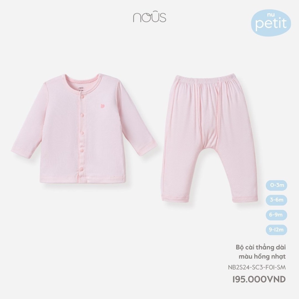 Bộ dài trắng chần bông Nous Bình Dương - SPE01179