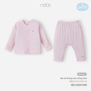 Nous Bộ cài thẳng mềm mại chất petit mỏng NU