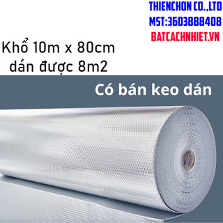 10m bạt cách nhiệt 2p khổ 80cm - bạt 2 lớp tráng nhôm - hàng dày tốt