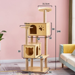 Trụ cào mèo gỗ trơn