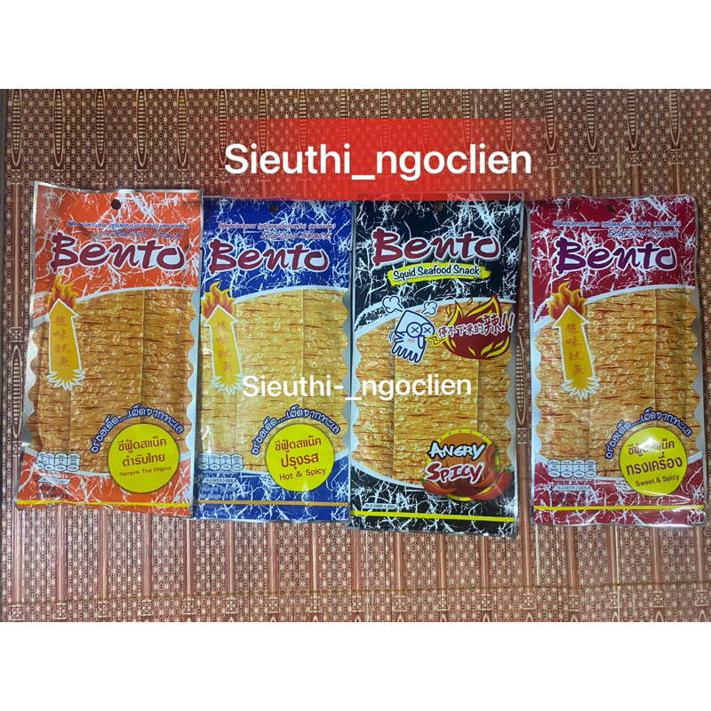Gói mực Bento Thái Lan đủ vị gói lớn 18g
