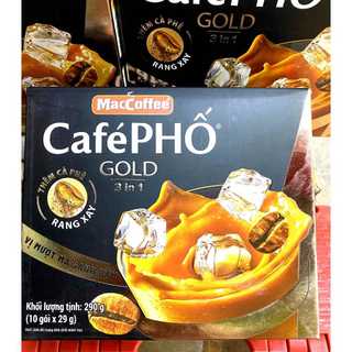 Cà phê sữa café phố gold 3in1 hộp