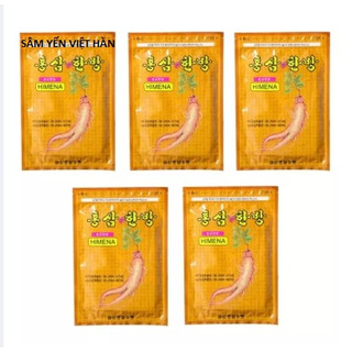 Combo 5 túi cao dán hồng sâm hàn quốc