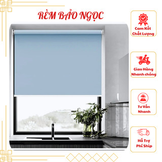 Rèm cuốn không khoan, màn cửa sổ cản sáng 100% giá rẻ, làm mọi kích thước