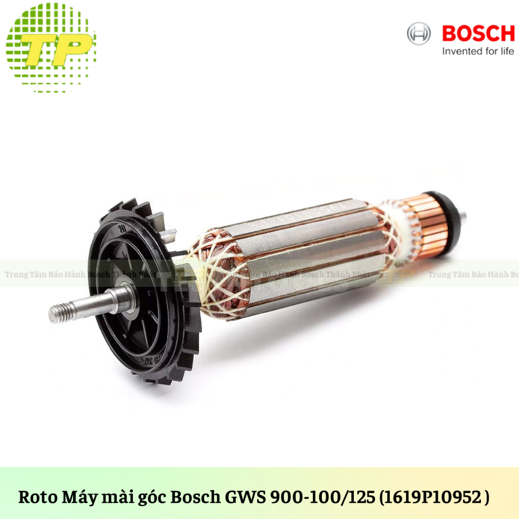 Rotor Máy Mài Bosch GWS900-100/ 900-100S/ 9-100P/ 900-125S/ 9-125 (1604010BN1) Chính Hãng