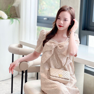 Váy bầu thiết kế đi làm đầm suông công sở dự tiệc sang chảnh LAMVI VG3