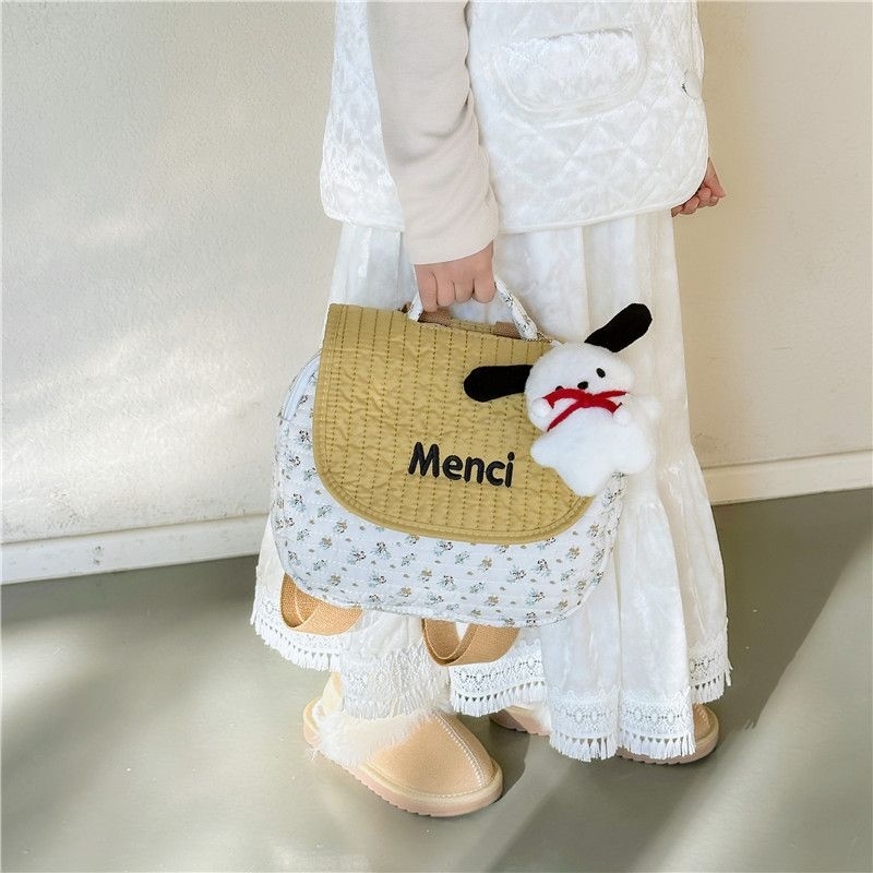 Balo mẫu mới 2024, chất liệu đẹp dày dặn kèm thú bông như hình cho bé