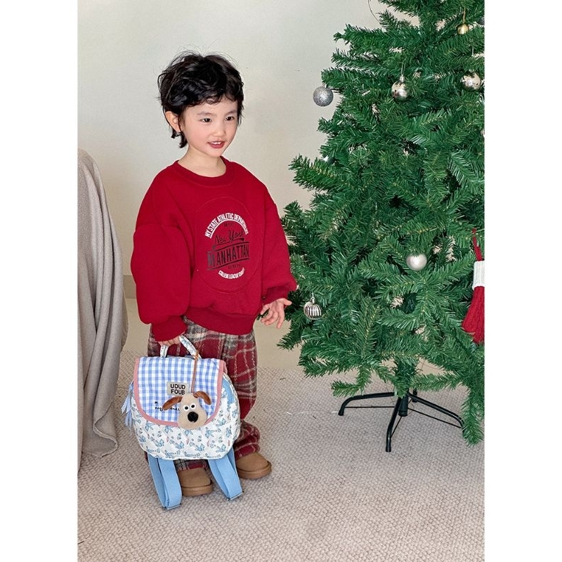 Balo mẫu mới 2024, chất liệu đẹp dày dặn kèm thú bông như hình cho bé