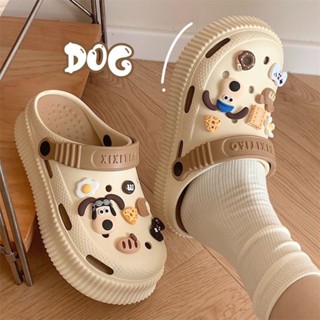 Dép crocs, sục cross cao cấp, Dép ulzzang độn đế 6cm Cross nam nữ siêu nhẹ kèm Sticker dễ thương