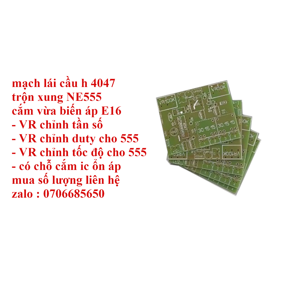 COMBO 5 MẠCH LÁI CẦU H 4047(TRỐNG)