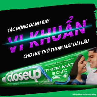 Kem đánh răng Closeup bạc hà thơm mát