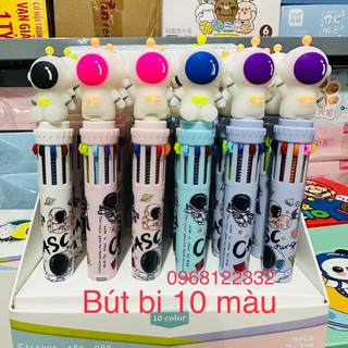 ☘️Bút Bi 10 Màu -Bút Bi 10 Màu Đầu Hình Nhiều Mẫu (01 Chiếc)