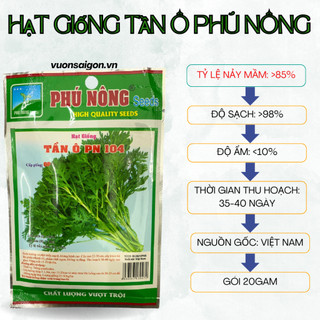Hạt giống cải cúc (Tần ô) Phú Nông hạt giống chắc khỏe, tỉ lệ nẩy mầm cao - Green City