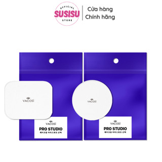 Bông phấn ướt vacosi pro vuông pu03/ tròn pu02 bp05| bông mút trang điểm tán kem nền vacosi prs square/ round pro sponge