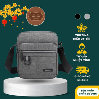 Túi đeo chéo mini nam nữ vải canvas phong cách Hàn Quốc