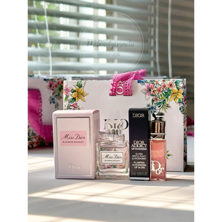 [Sẵn] Gift set Dior mini - son Dior Maximizer 001 và Miss Dior